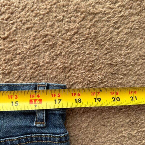 Calvin Klein Jeans Womens 16 33x31 Mid Rise Flare Fit Blue Medium Wash Denim - Picture 8 of 13